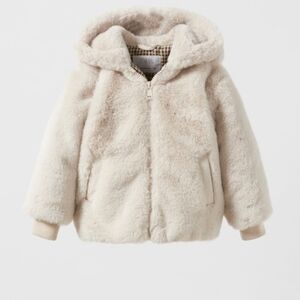 Zara Faux Fur Toddler Jacket